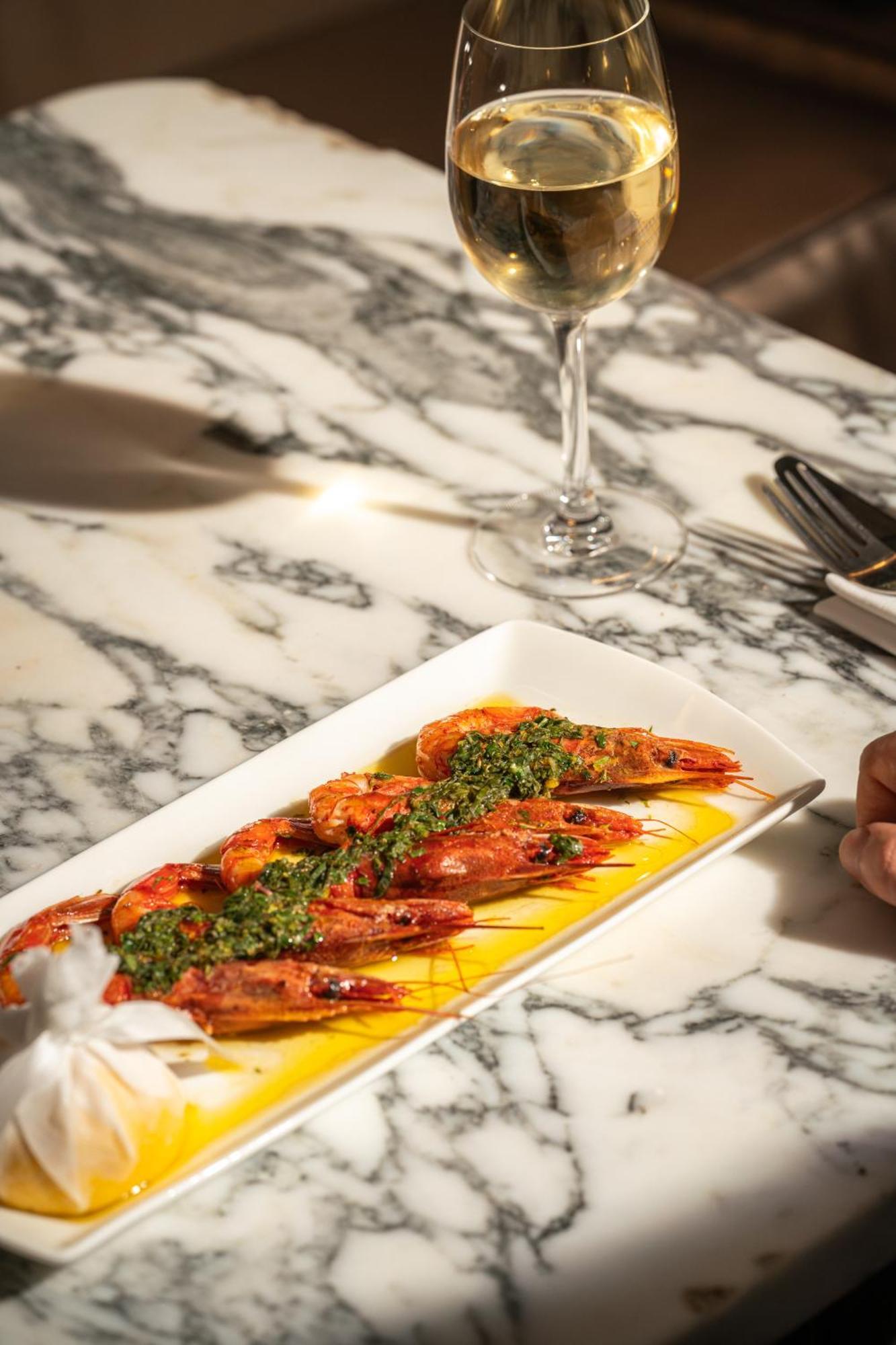 Sanderson London Eksteriør billede Shrimp at the restaurant